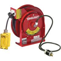 Power Cord Reel, 45', SJEOOW, 12 Gauge, 20 A Cintas