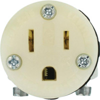 Hospital Grade Extension Plug Connector, 5-15R, Nylon Cintas