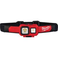 Lampe frontale projecteur et diffuseur, DEL, 450 lumens, 2 hres de fonctionnement, piles AAA Cintas