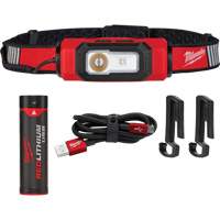 Lampe USB pour casque de s&eacute;curit&eacute; Beacon, DEL, 600 lumens, 2 hres de fonctionnement, piles Rechargeable Cintas