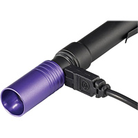 Lampe stylo UV avec port de recharge micro USB Stylus Pro, DEL, Corps en Aluminium, piles Rechargeable, Compris Cintas