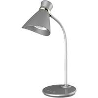 Desk Lamp, 6 W, LED, 16" Neck, Silver Cintas