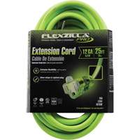 Cordon rallonge industriel Flexzilla Pro, Toutes saisons, SJTW, AWG 12/3, 15 A, 25' Cintas