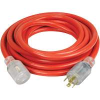 Rallonge pour g&eacute;n&eacute;ratrice &agrave; quatre prises, Ext&eacute;rieur, AWG 10, 30 A, 4 prise(s), 25' Cintas