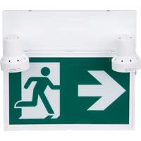 Running Man Sign with Security Lights, LED, Battery Operated/Hardwired, 12-1/10" L x 11" W, Pictogram Cintas