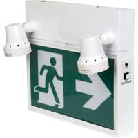 Running Man Sign with Security Lights, LED, Battery Operated/Hardwired, 12-1/10" L x 11" W, Pictogram Cintas