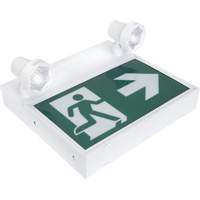 Running Man Sign with Security Lights, LED, Battery Operated/Hardwired, 12-1/10" L x 11" W, Pictogram Cintas