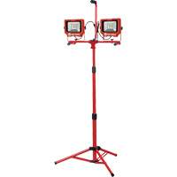 Twin Work Light with Tripod, LED, 40 W, 6000 Lumens, Aluminum Housing Cintas