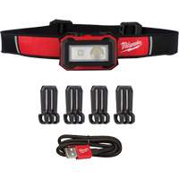 Lampe frontale magn&eacute;tique et lampe de travail, DEL, 450 lumens, 2,5 hres de fonctionnement, piles Rechargeable Cintas