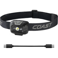 Lampe frontale projecteur &agrave; grand angle bicolore FL20R , DEL, 520 lumens, 2,5 hres de fonctionnement, piles Rechargeable Cintas