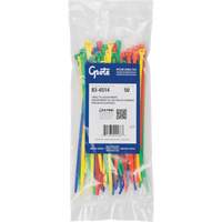 Nylon Cable Ties, 8" Long, 50 lbs. Tensile Strength Cintas