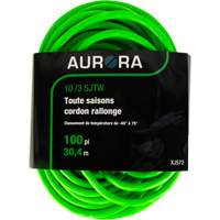 Industrial Extension Cord, All-Weather, SJTW, 10/3 AWG, 15 A, 100' Cintas