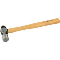 Ball Pein Hammer, 24 oz. Head Weight, Plain Face, Wood Handle Cintas